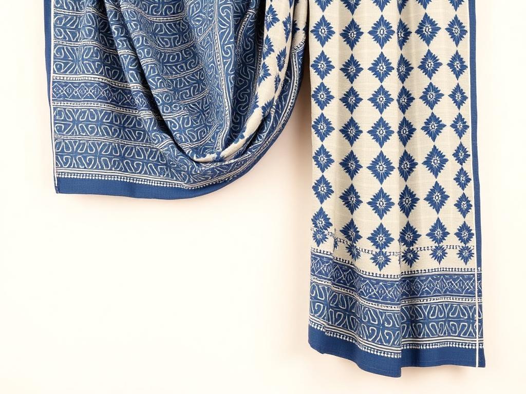 Ajrakh Fabrics — Drape study